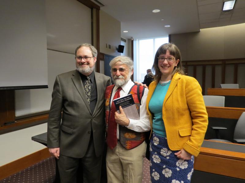 Brian Joseph, with Festschrift presenters Dan Collins and Andrea Sims