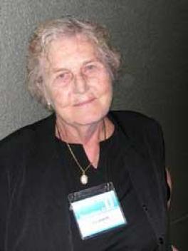 Ilse at the International Congress of Phonetic Sciences in Barcelona 2003.