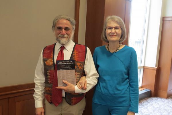 Brian Joseph with his wife Mary from his recent Festschrift