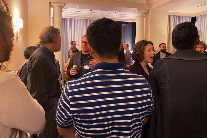 Ohio State students, faculty and alumni mingle at the LSA