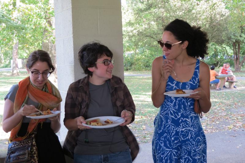 Martha Austen, Stephanie Antetomaso, and Keeta Jones at the picnic