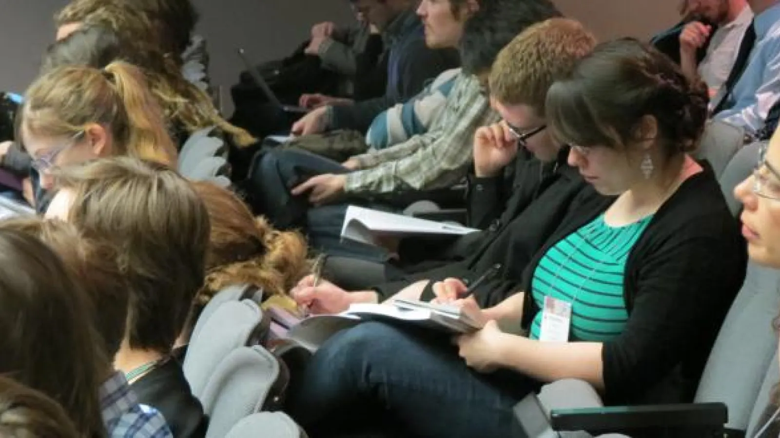 Group listening to presentation