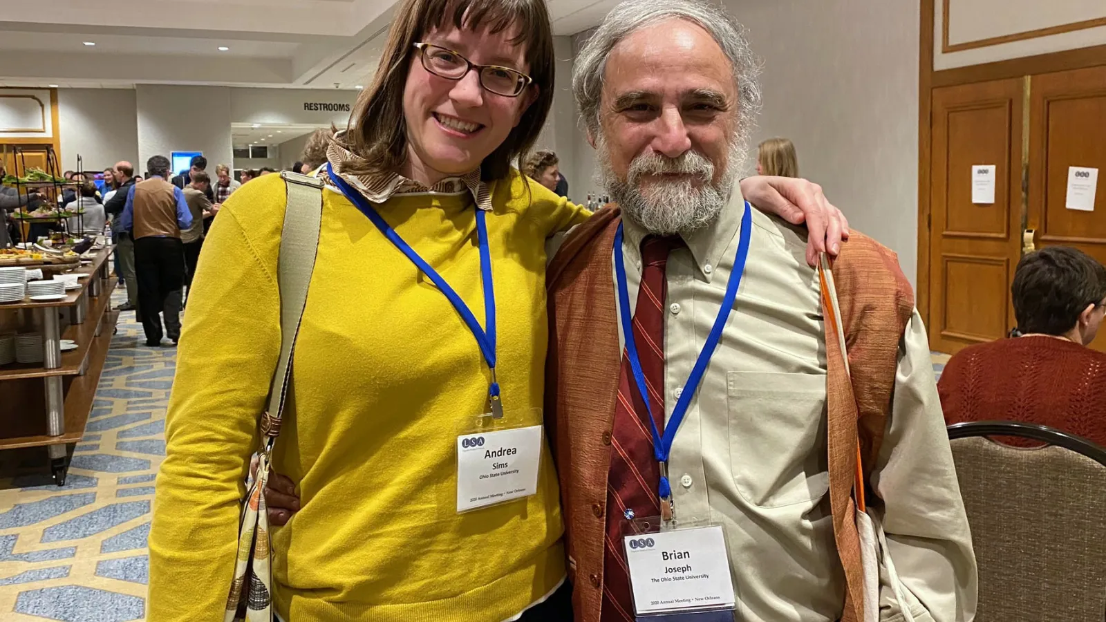 Brian Joseph and Andrea Sims at LSA2020