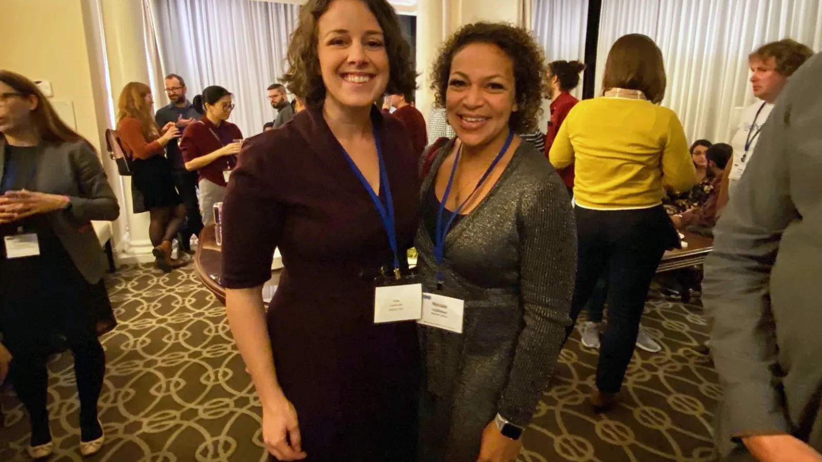Alumnae Katie Carmichael and Nicole Holliday