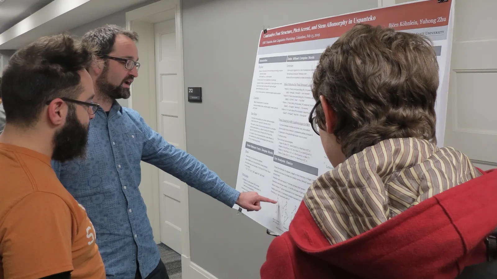 Bjoern Koehnlein presents at a pre-pandemic workshop