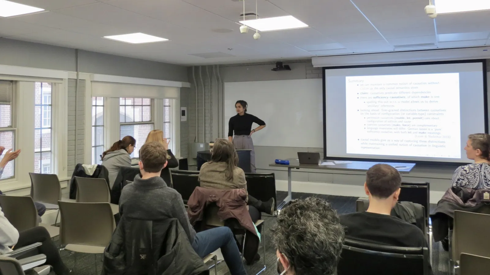 Prerna Nadathur presenting at the BLN symposium
