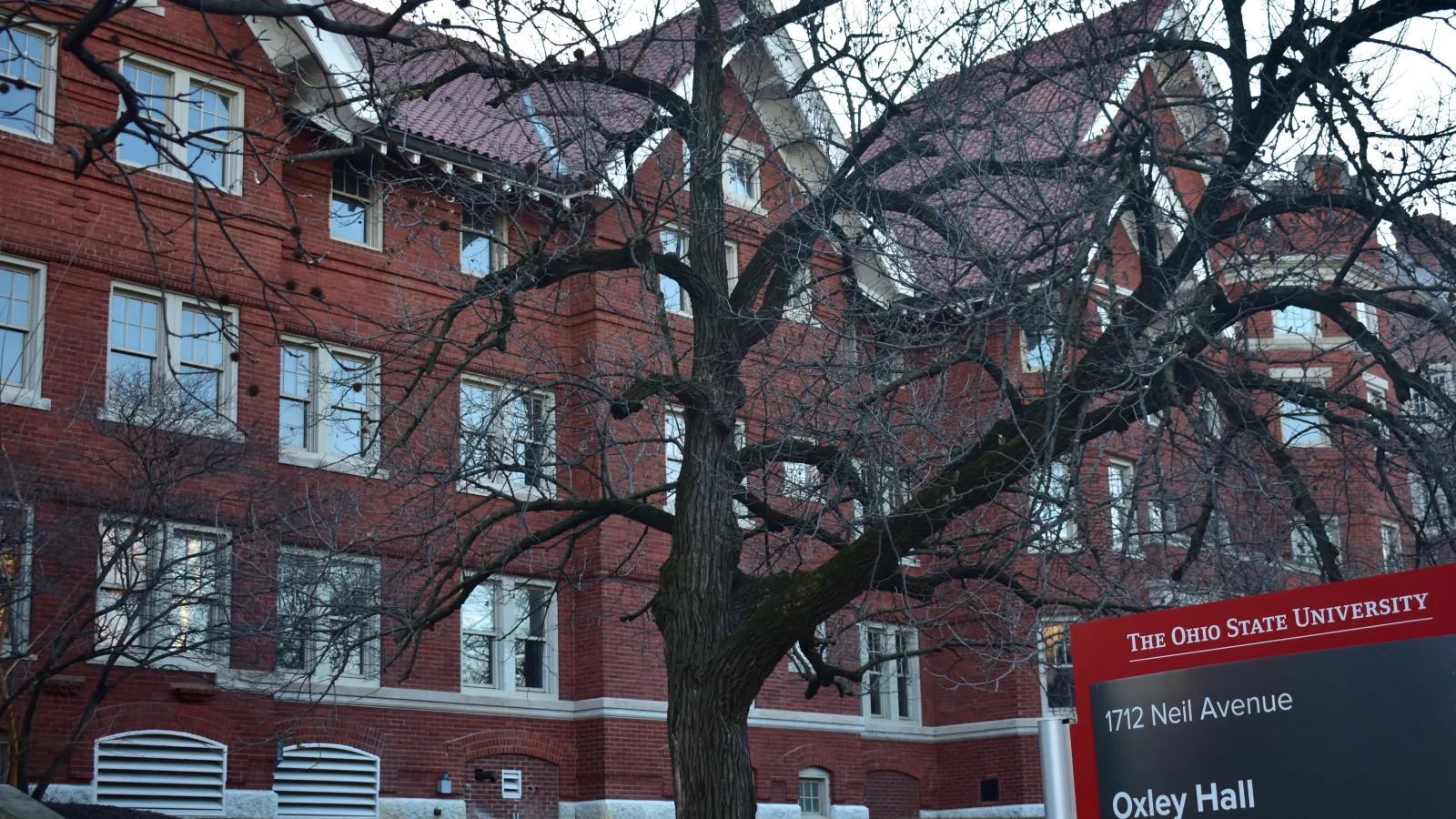 Front view of Oxley Hall