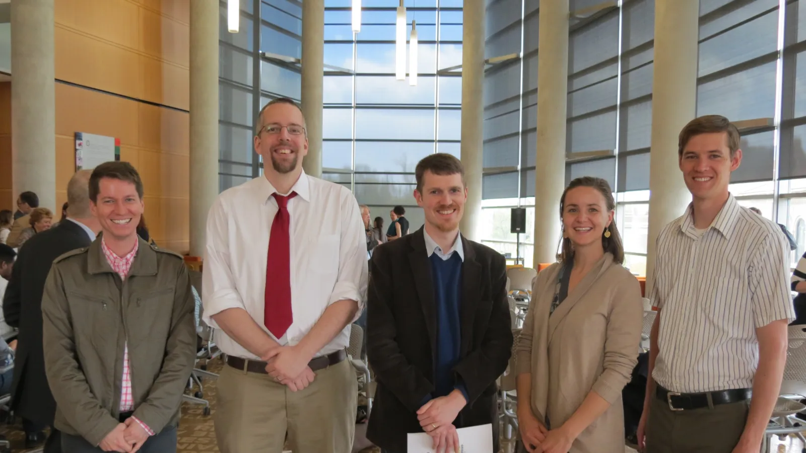 Linguistics students at the graduate awards ceremony