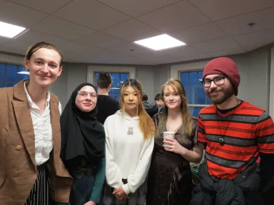 five people standing together