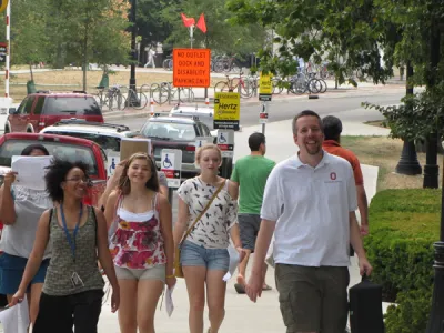 group walking