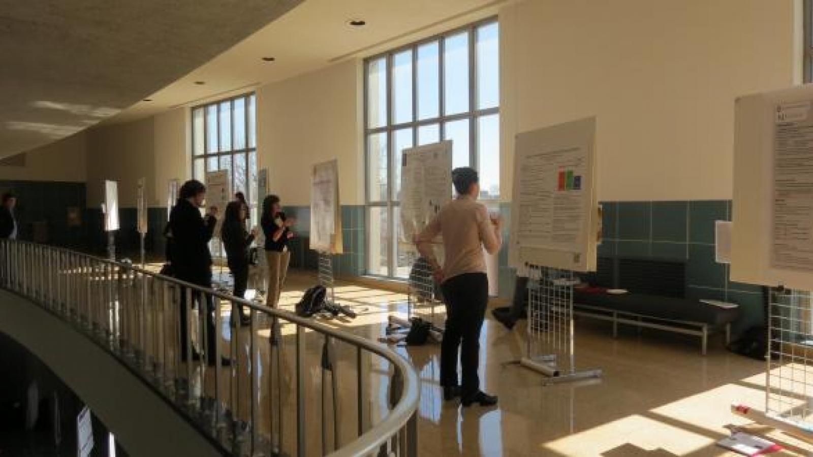 Poster session in Mershon lobby
