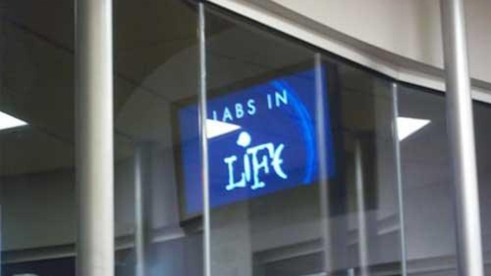 COSI Labs in Life sign in the exhibit (slide 1 of 2)