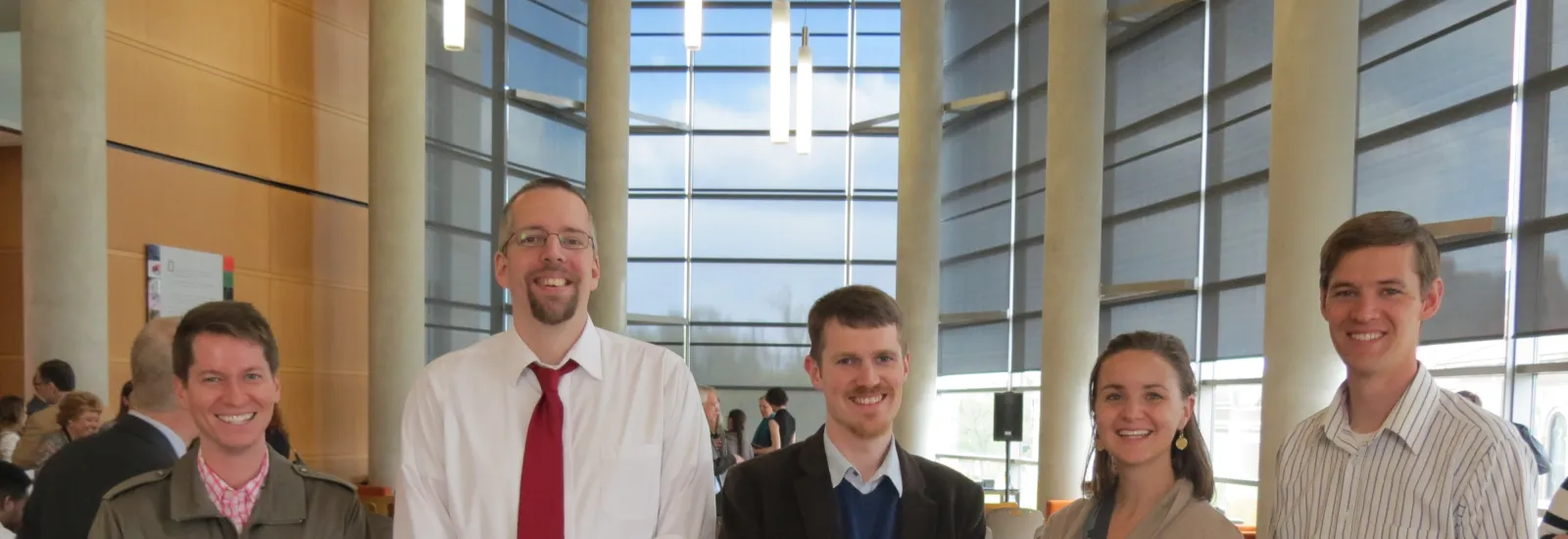Linguistics students at the graduate awards ceremony